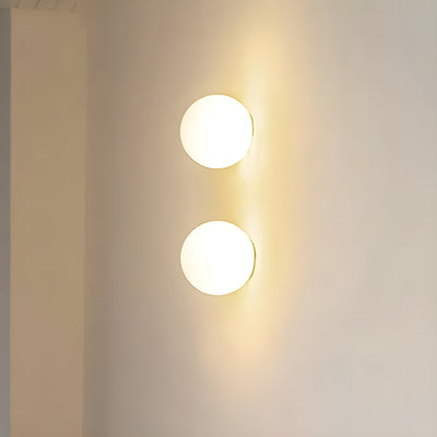 Runde Glas Wandleuchte – Moderne LED-Lampe für Wohnzimmer oder Flur