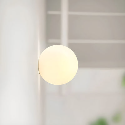 Runde Glas Wandleuchte – Moderne LED-Lampe für Wohnzimmer oder Flur