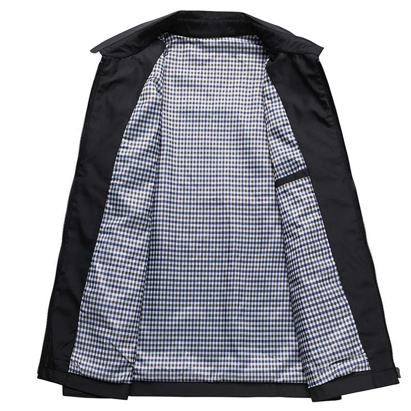Übergangsjacke für Herren - Modernes Sommerjacke mit Reißverschluss
