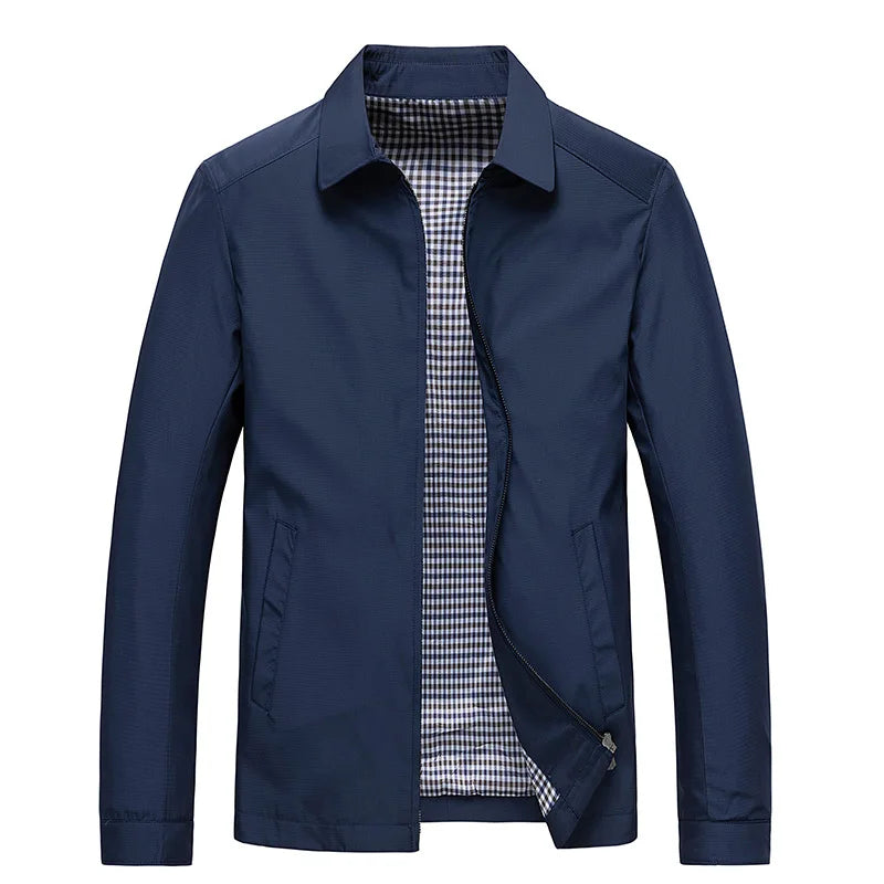 Übergangsjacke für Herren - Modernes Sommerjacke mit Reißverschluss