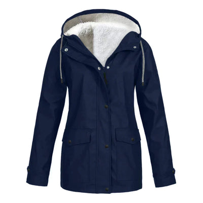 Regenjacke Damen Warm Gefüttert | Winddicht & Elegant