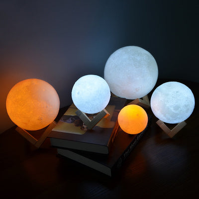 LunaLicht | Faszinierende 3D-Mondlampe mit Farbauswahl