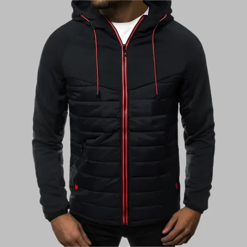 Hoodie für Herren - Sportliche Strickjacke mit Kapuze und Reißverschluss