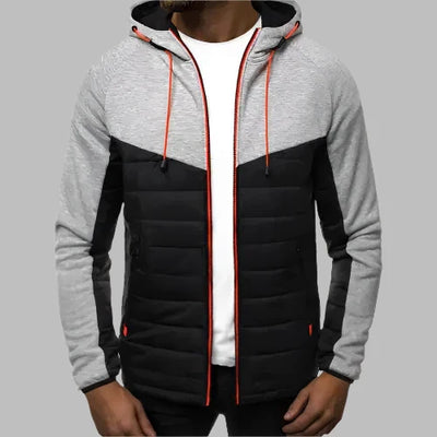 Hoodie für Herren - Sportliche Strickjacke mit Kapuze und Reißverschluss
