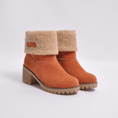 UFF Stiefel | Super warme Schneeboots mit Kunstfell-Futter und anpassbarem Schaft