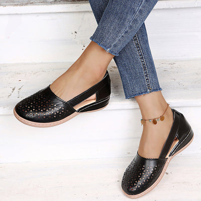 Heidi-Mode | Atmungsaktive Retro Flache Sandalen