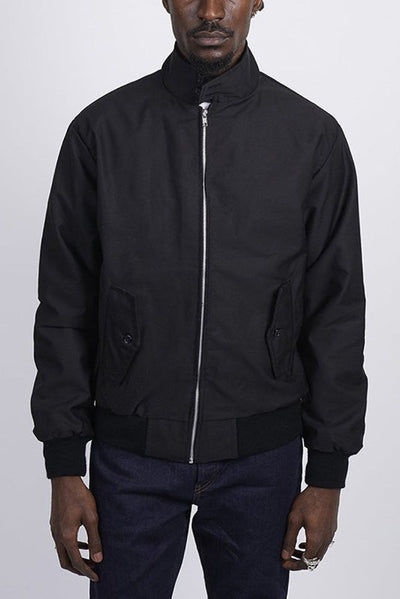 Herren Harrington Jacke mit Schulternähten – Stylische Jacke mit Umschlagkragen und praktischen Fronttaschen