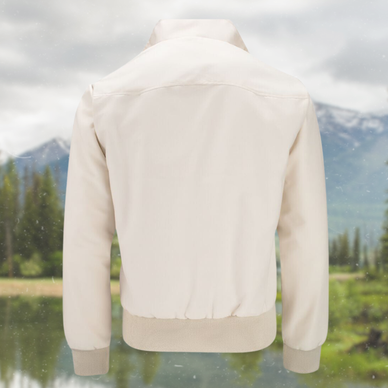 Herren Harrington Jacke mit Schulternähten – Stylische Jacke mit Umschlagkragen und praktischen Fronttaschen