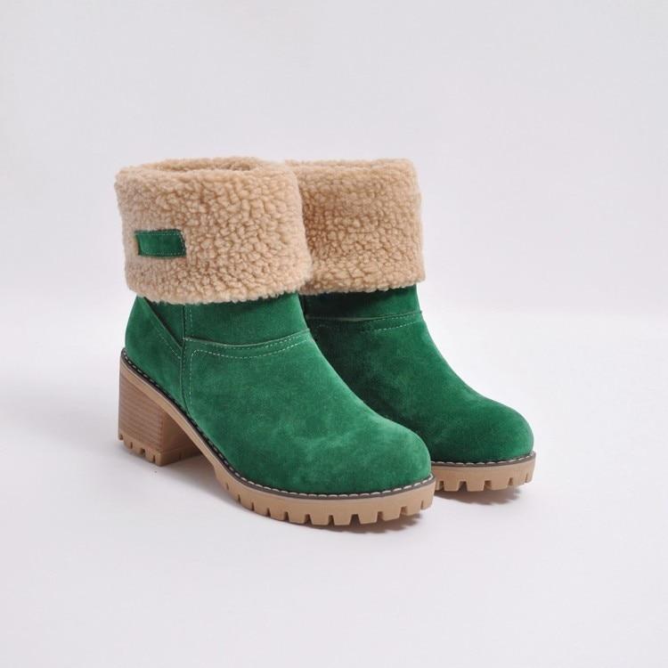 UFF Stiefel | Super warme Schneeboots mit Kunstfell-Futter und anpassbarem Schaft
