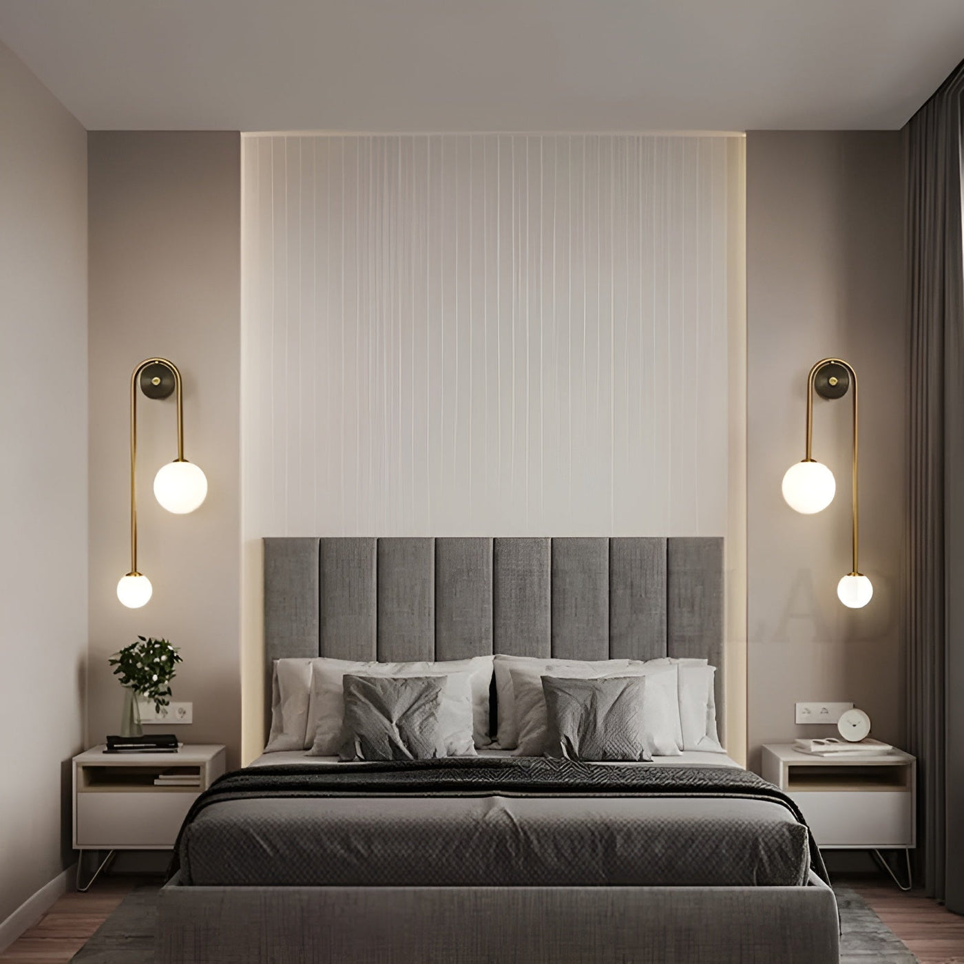 LuminSphere Light - Nordische Nachttisch-Glaskugel-Wandleuchte