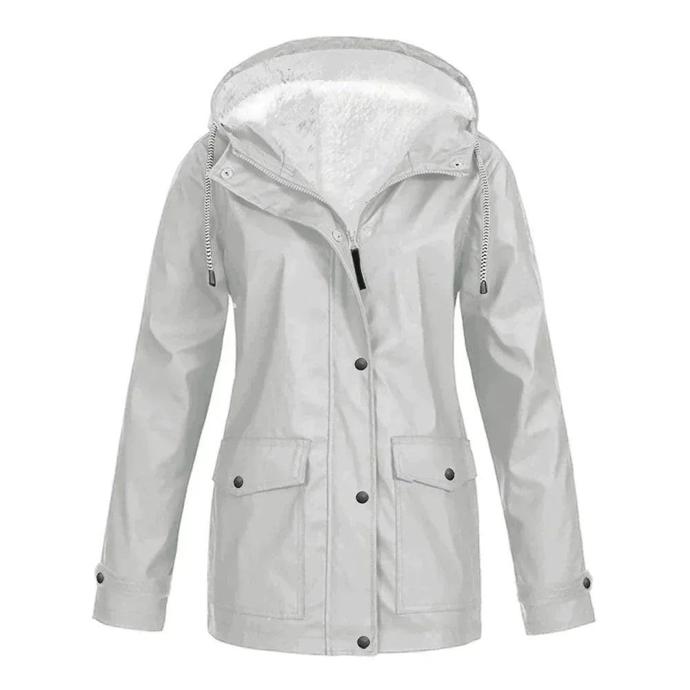 Regenjacke Damen Warm Gefüttert | Winddicht & Elegant