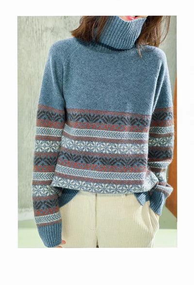 Heidi-Mode | Retro Winter Rollkragenpullover