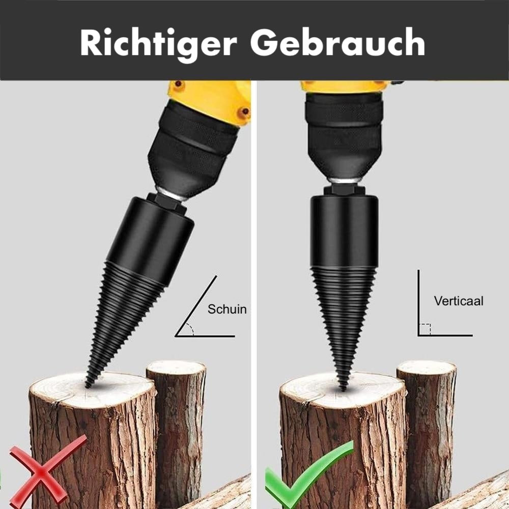 HolzSpaltProfi | Effizientes Holzspalten mit jedem Bohrer!