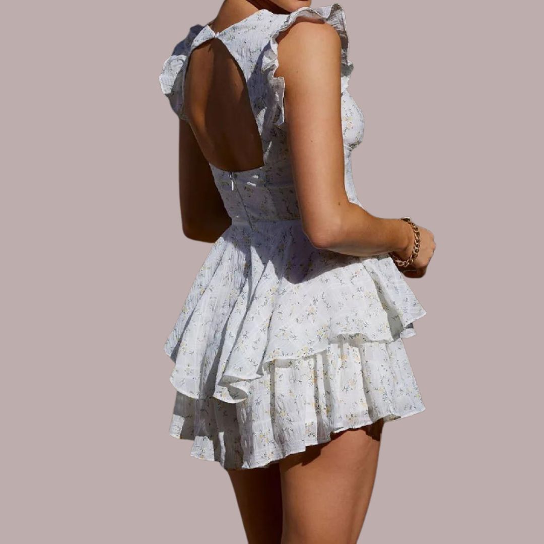 Heidi | Lochstickerei Minikleid