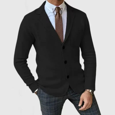 Herren Lässig Strick Blazer | Schlanke Passform