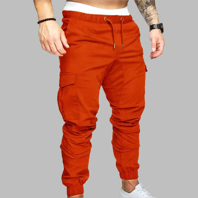 Cargohosen für Herren - Slim Fit Trainingshose mit Taschen