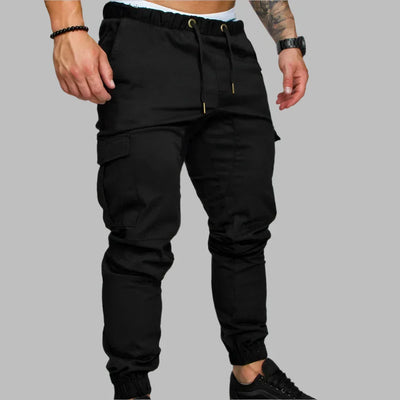 Cargohosen für Herren - Slim Fit Trainingshose mit Taschen