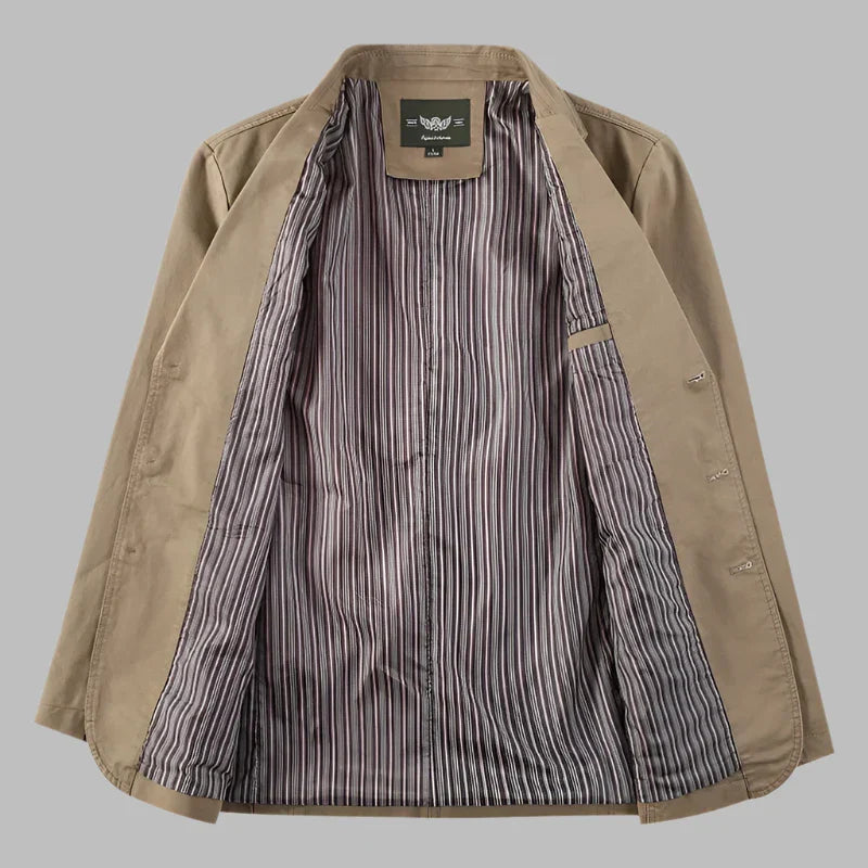 Sakko für Herren - Luftiger Blazer mit Knöpfen für den Sommer