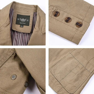 Sakko für Herren - Luftiger Blazer mit Knöpfen für den Sommer