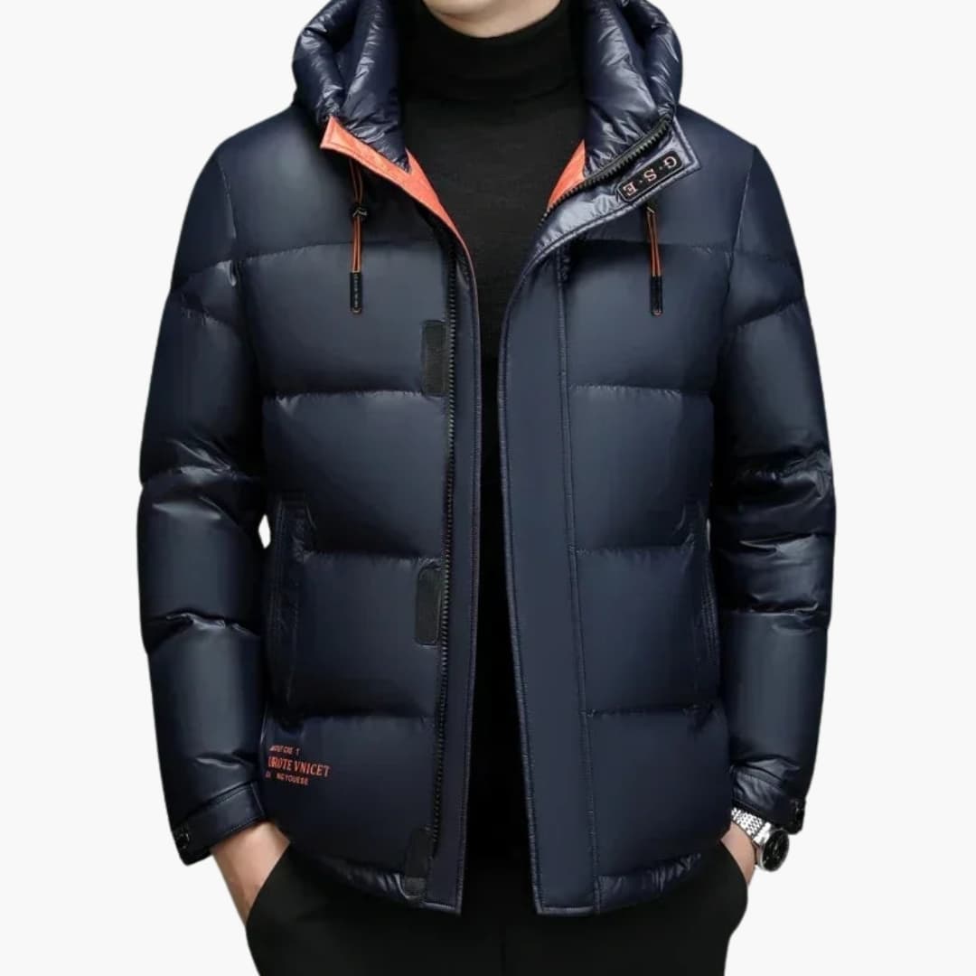 Herren Daunenjacke mit Kapuze