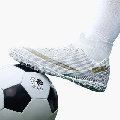 Herren Fußballschuhe mit Schnürung und Stollen Sohle