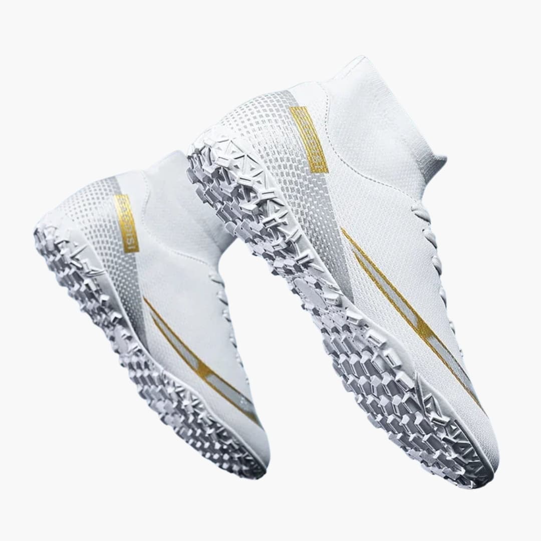 Herren Fußballschuhe mit Schnürung und Stollen Sohle