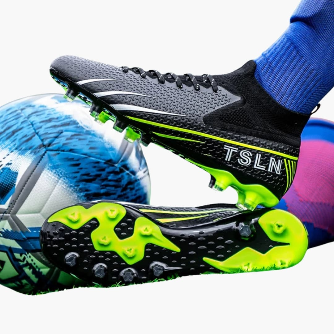 Herren Fußballschuhe mit Schnürung und strukturierter Oberfläche