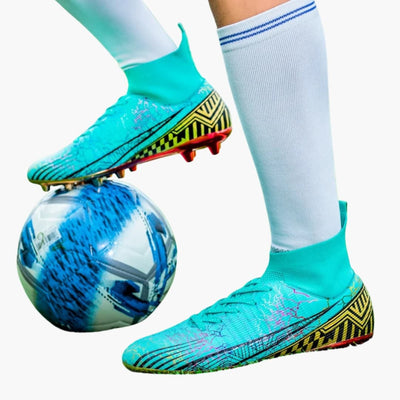 Herren Fußballschuhe mit Struktur-Oberfläche und Schnürung