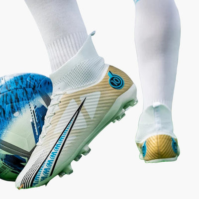 Herren Fußballschuhe mit Struktur-Oberfläche und Schnürung