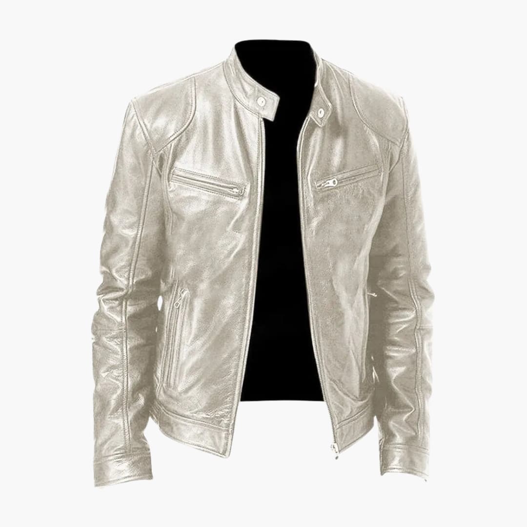 Herren Jacke mit Reißverschluss und Stehkragen