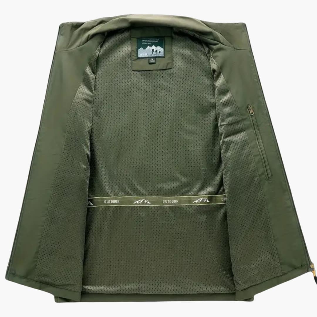 Herren Weste mit Reißverschluss und mehreren Taschen