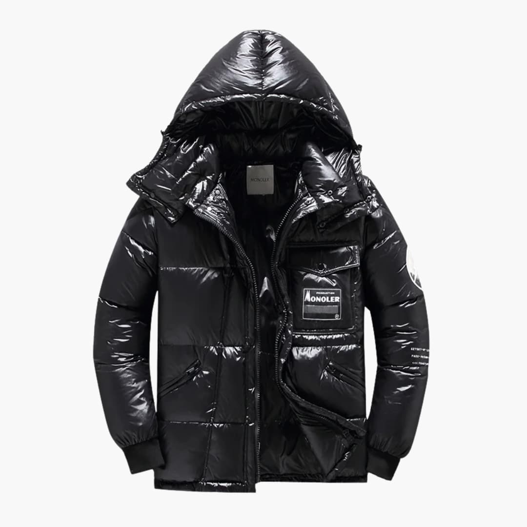 Herren Winter Steppjacke mit Kapuze