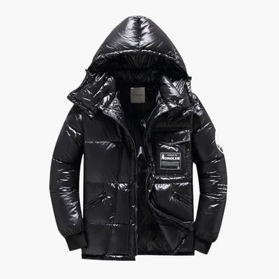 Herren Winter Steppjacke mit Kapuze