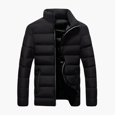 Herren Winter jacke mit Reißverschluss und Seitentaschen