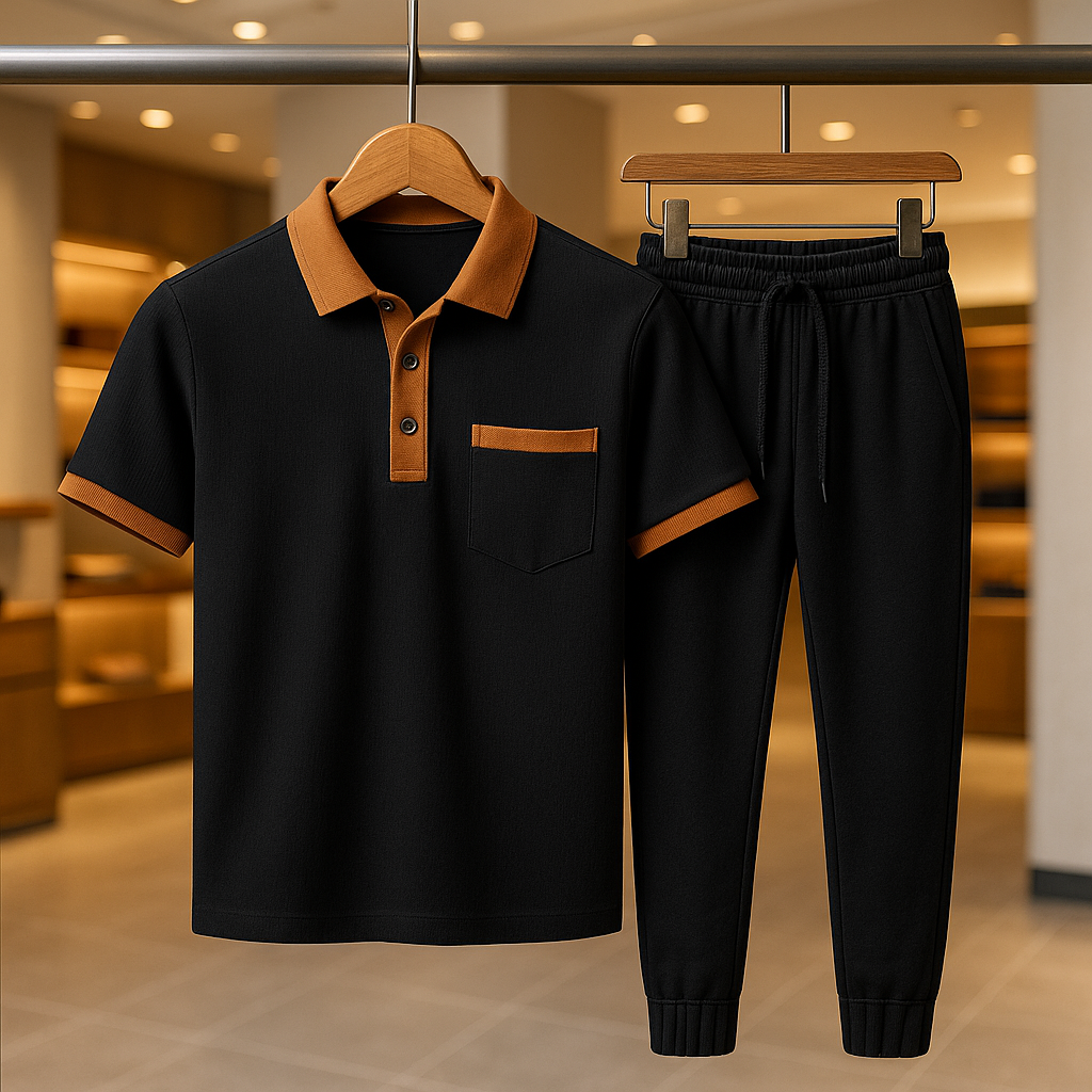 Matthias | Baumwolle Poloshirt-Set für Herren
