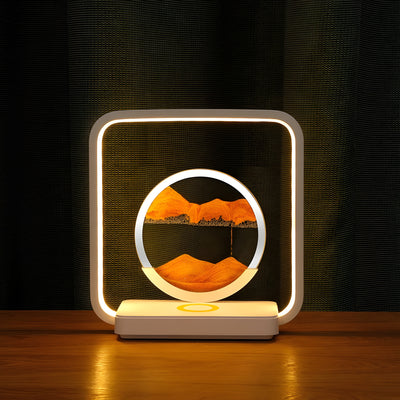 HorizonFlow Lampe – 3D Fließender Sand LED Nachtlampe