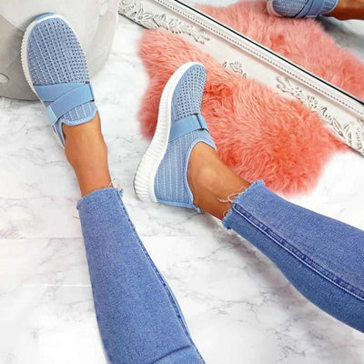 Sneaker für Damen - Bequeme Sommerschuhe mit Fußbett für Sommer