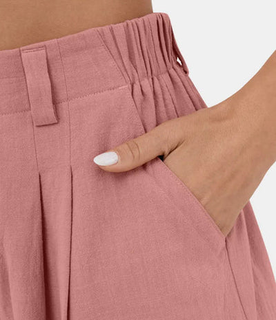 Palazzohosen für Damen - Elegante Weite Sommerhosen mit Gummizug