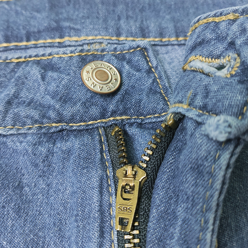 Virginia | Bequeme, Übergroße Denim-Hose mit Bewegungsfreiheit und Pflegeleichtigkeit