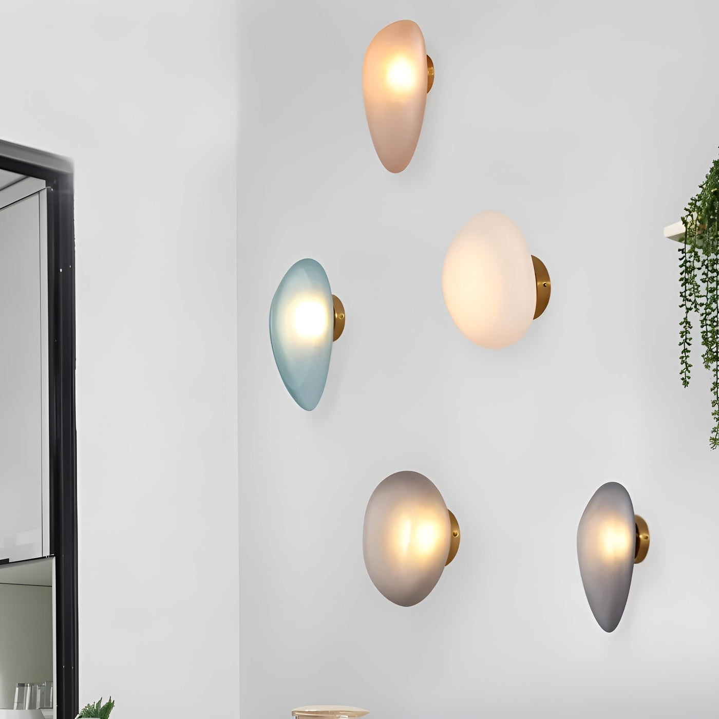 LED Wandleuchte in Kieselstein Design– Dekoratives nordisches Design für Wohnzimmer & Flur
