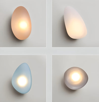 LED Wandleuchte in Kieselstein Design– Dekoratives nordisches Design für Wohnzimmer & Flur