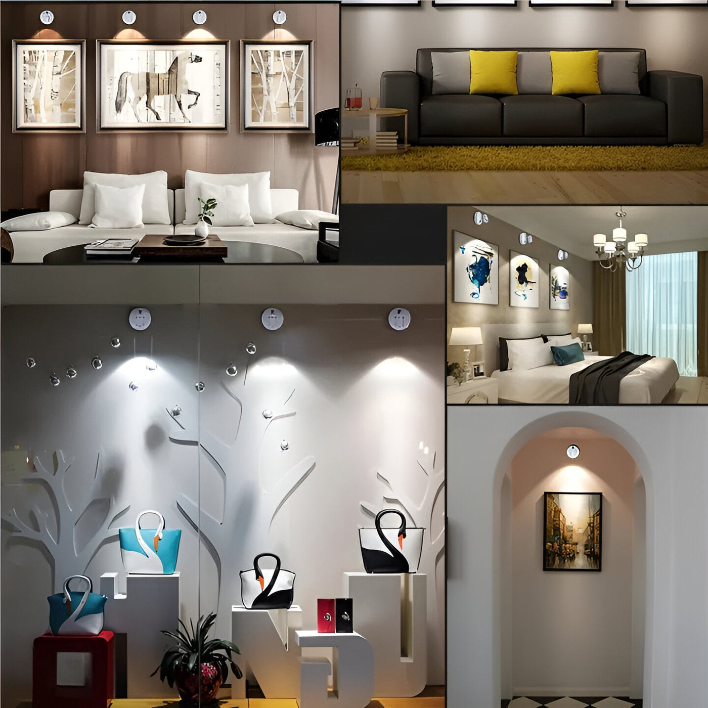 Mini LED-Spotlicht – Dimmbar und Kabellos | Perfekte Akzentbeleuchtung für Zuhause & Büro