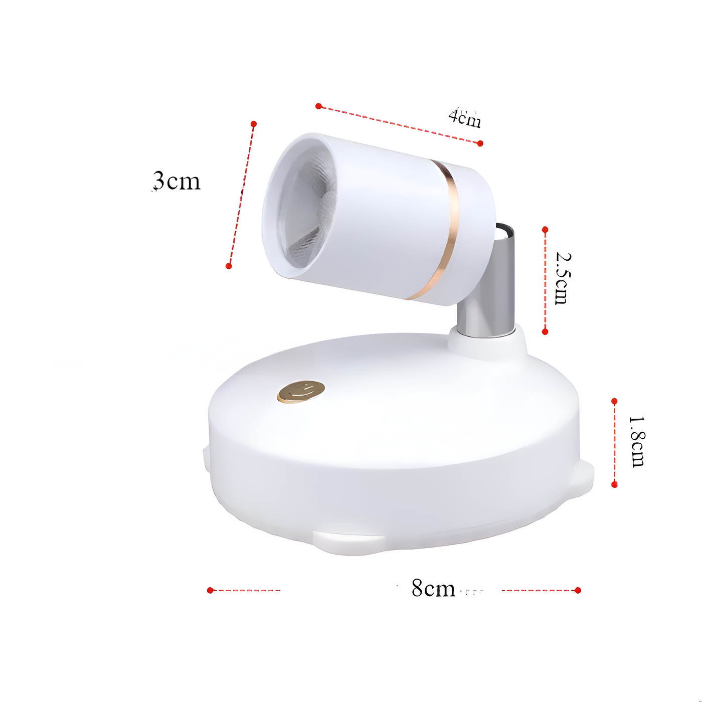 Mini LED-Spotlicht – Dimmbar und Kabellos | Perfekte Akzentbeleuchtung für Zuhause & Büro