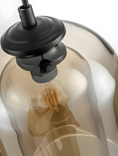 SkyGleam Light - Moderne Doppelglas-Pendelleuchte