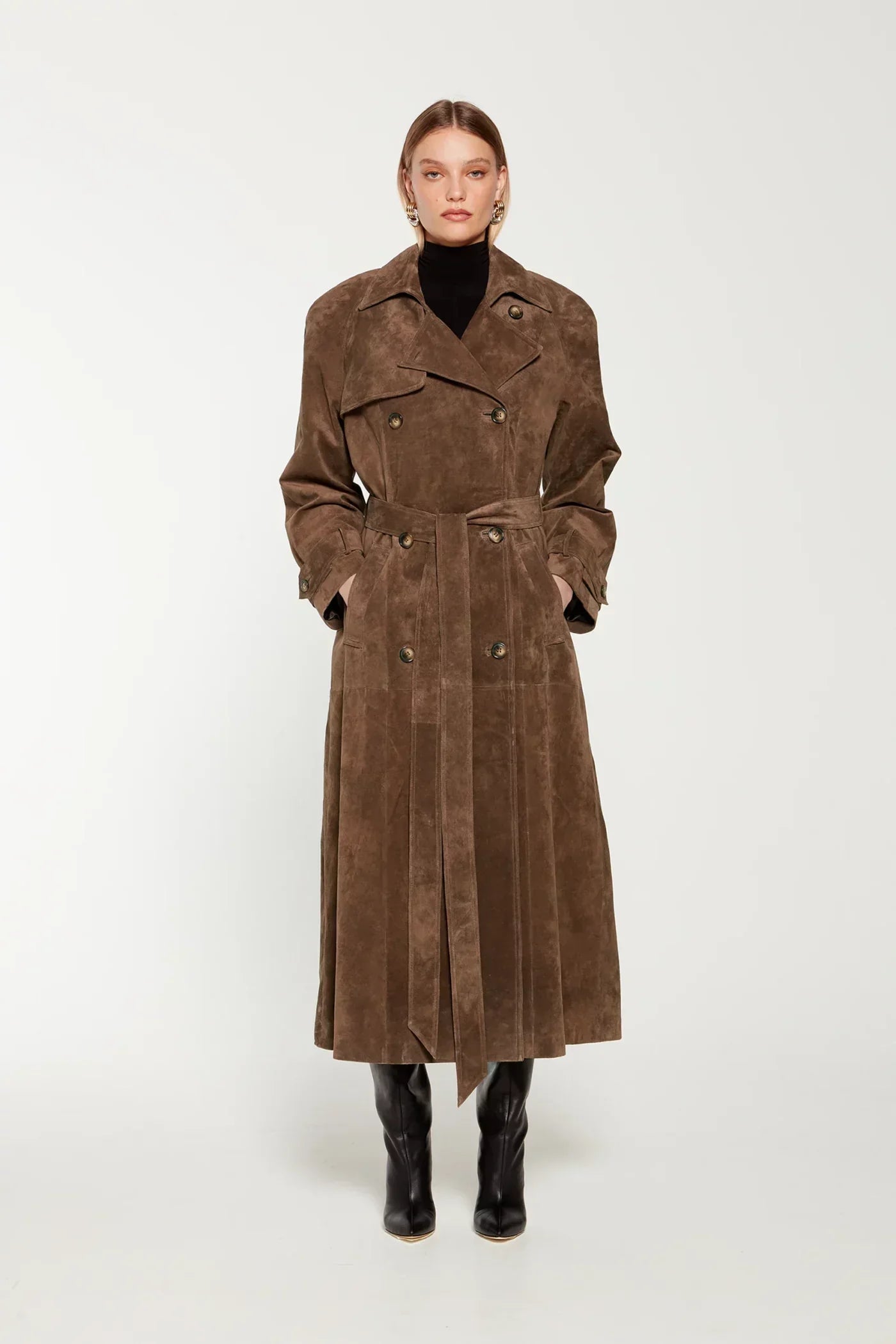 Anechcka | Trenchcoat aus Wildleder