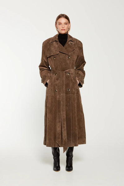 Anechcka | Trenchcoat aus Wildleder