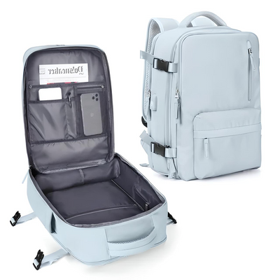 Unisex Anti-Diebstahl Reiserucksack | Mit Reißverschluss