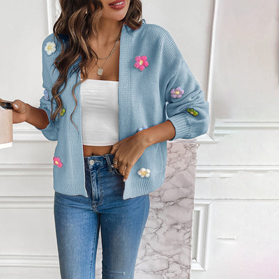 Bersha Flower sommerweste | 3D Floral bestickte damen weste