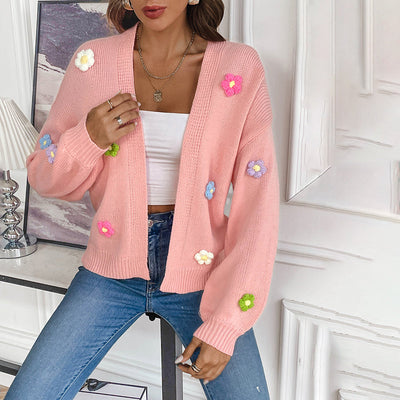 Bersha Flower sommerweste | 3D Floral bestickte damen weste