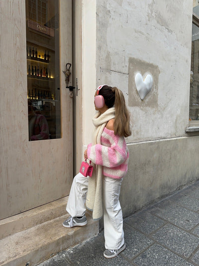 Heidi-Mode | Gestreifte Strick Winterpullover